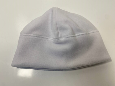 Белая военная шапка под шлем на флисе 300г/м. Размер 55-57