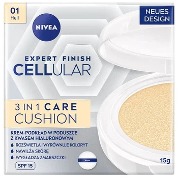 Кушон Nivea Expert Finish Cellular 3 в 1 Care Cushion SPF15 01 Light 15 мл (4005900897305)