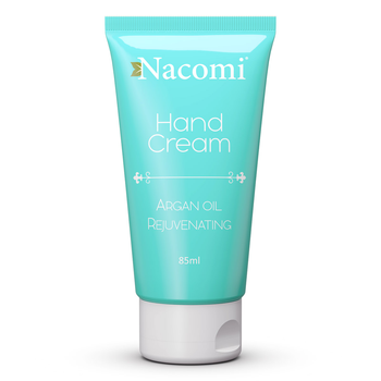 Krem do rąk Nacomi Hand Cream Argan Oil Rejuvenating z olejem arganowym odmładzający 85 ml (5901878680736)
