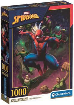 Пазл Clementoni Comapact Spider-Man 1000 елементів (8005125397686)