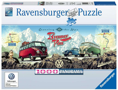 Puzzle Ravensburger Volkswagen Vintage 1000 elementów (4005556151028)