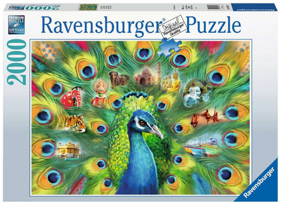 Puzzle Ravensburger Pawia Kraina 2000 elementów (4005556165674)