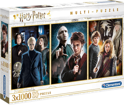 Puzzle Clementoni Harry Potter 3 x 1000 elementów (8005125618842)