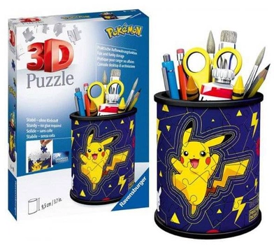 3D пазл Ravensburger Pikachu Склянка для олівців 54 елементи (4005556112579)