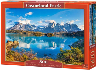 Puzzle Castor Góry Patagonia Chile 500 elementów (5904438053698)