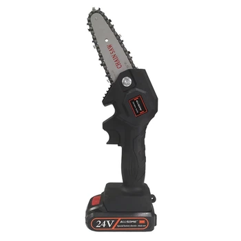 Мини аккумуляторная цепная пила UKC Mini Electric Chain Saw 1 24V Черный