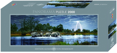 Puzzle Heye Alexander von Humboldt Stado słoni 2000 elementów (4001689295080)