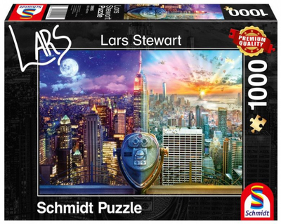 Puzzle Schmidt Lars Stewart Nowy Jork (D / N) 1000 elementów (4001504599058)