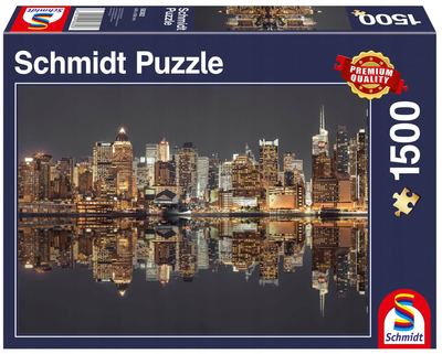 Puzzle Schmidt Nowy Jork nocą 1500 elementów (4001504583828)