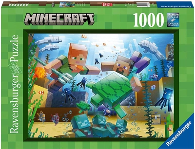 Пазл Ravensburger Minecraft Мозаїка 1000 елементів (4005556171873)
