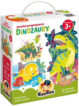 Puzzle Czuczu progresywne Dinozaury 71 element (5902983491538)