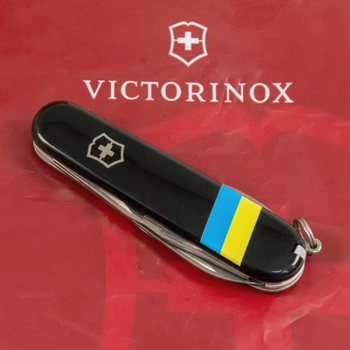 Нож Victorinox Spartan Ukraine Black "Прапор України" (1.3603.3_T1100u)