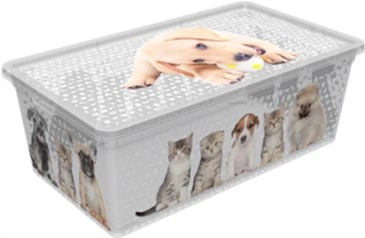 Контейнер Qutu Light Box Cats and Dogs 5 л