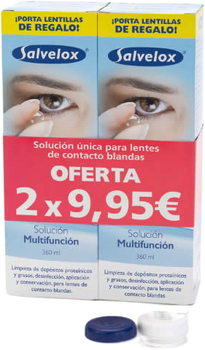 Środek do pielęgnacji soczewek Salvelox Set Contact Lens Solution 2 x 360 ml (7310610010577)