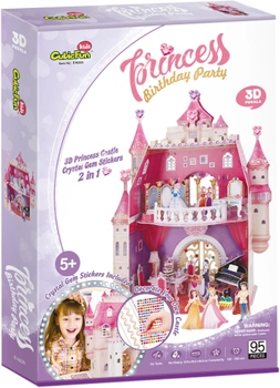 Puzzle 3D Cubic Fun Princess Birthday party 95 elementów (6944588216221)