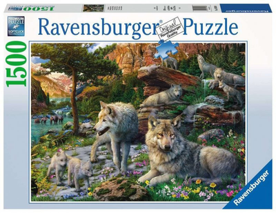 Puzzle Ravensburger Wiosenne wilki 1500 elementów (4005556165988)