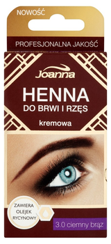 Henna do brwi i rzęs kremowa Joanna 3.0 Ciemny Brąz 15 ml (5901018015893)