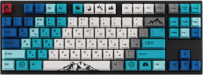 Клавіатура дротова Varmilo VEM87 Summit R1 87Key EC V2 Ivy USB Blue (A33A050B1A3A17A007)