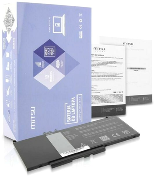 Акумулятор Mitsu для ноутбуків Dell Latitude E5450, E5550 7.4-7.6V 6900 mAh (51 Wh) (BC/DE-E5550)