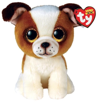 М'яка іграшка Meteor Собака Hugo Brown and white 15 см (8421363964)
