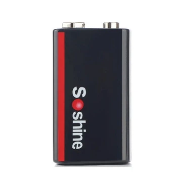 Аккумулятор Li-Pol Крона 9V (6F22) Soshine 9V 1000mAh USB Type-C