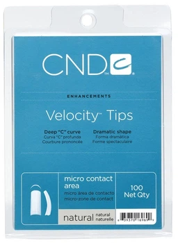 Профессиональные типсы CND Velocity Tips 100 шт/уп (натуральные)