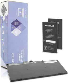 Акумулятор Mitsu для ноутбуків HP EliteBook 840, 850, 755, G3 11.4V 4000 mAh (46.5 Wh) (BC/HP-840G3)