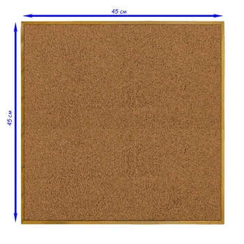 Доска пробковая 45x45 см / деревянная рамка