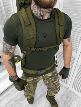 Рюкзак тактичний рамний Tactical Backpack Olive Elite 65 л