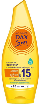 Захисна емульсія Dax Sun з олією какао та аргановою олією SPF 15 175 мл (5900525053428)