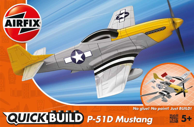 Plastikowy model do składania Airfix QuickBuild samolot Mustang P-51D (5055286628412)