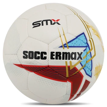 М'яч футбольний професійний HYBRID SOCCERMAX FB-4190 №5 PU Колір: Білий-червоний