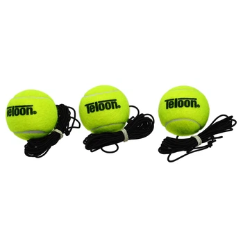 Тінісний м'яч на гумці TELOON Fight Ball T818C-3 3шт салатовий