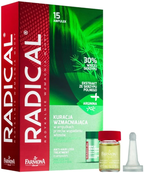 Kuracja wzmacniająca w ampułkach Farmona Radical Przeciw wypadaniu włosów 15 x 5 ml (5900117005644)
