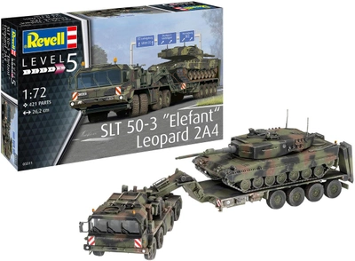 Пластикова модель для складання Revell танки SLT 50-3 Elefant + Leopard 2A4 1:72 (4009803895741)
