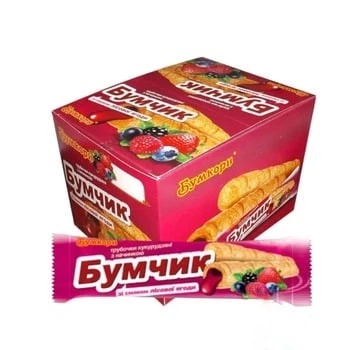 Кукурузные палочки с начинкой Бумчик 24шт*20г Лесные ягоды