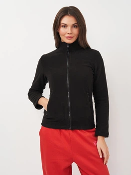 Толстовка на молнии утепленная на флисе без капюшона женская Sol's Norman Women 02094312 M Черная (3660731279952)