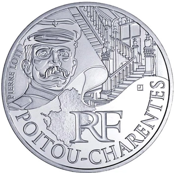 Монета Франція 10 євро 2012 «Регіони Франції - Пуату-Шарант» Срібло UNC (KM#1883)