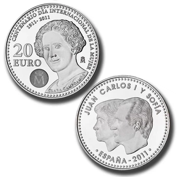 Монета Іспанія 20 євро 2011 «День жінок» Срібло UNC (KM#1246)