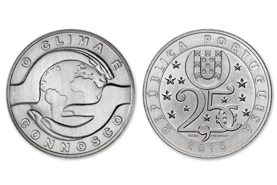 Монета Португалія 2,5 євро 2015 «Зміни клімату» UNC (KM#864)
