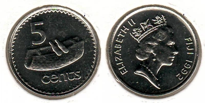 Фиджи 5 центов 1990-2006 UNC (KM#51)