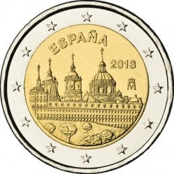 Монета Испания 2 евро 2013 Биметалл UNC Эскориал