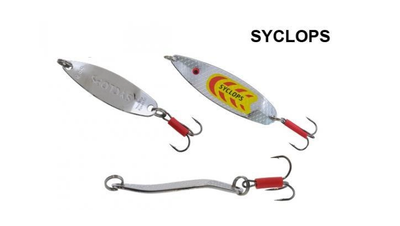 Блесна Fishing Roi Spoons and Spinners Syclops 6,5g Silver/Yellow/Red (9044)