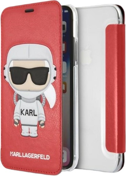 Чохол-книжка Karl Lagerfeld Karl Space Cosmonaut do Apple iPhone X/Xs Red (3700740440230)