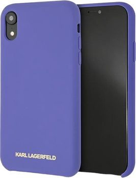 Панель Karl Lagerfeld Silicone do Apple iPhone Xr Violet (3700740435557)