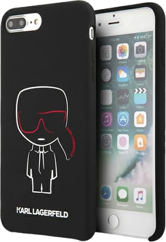 Панель Karl Lagerfeld Silicone Karl Iconic do Apple iPhone 7/8 Plus Black (3700740468760)