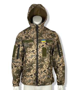 Куртка тактична SoftShell зимова піксель розмір S