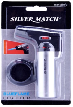 Горелка универсальная для фламбирования Silver Match 8000 C турбо Серебристая (40671171SL)