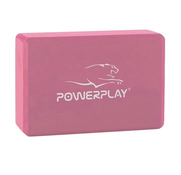 Йога-блок ( цеглина ) PowerPlay 4006 Yoga Brick Рожевий