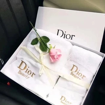 Набор махровых полотенец DIOR белый 70*140, 35*75, 35*75